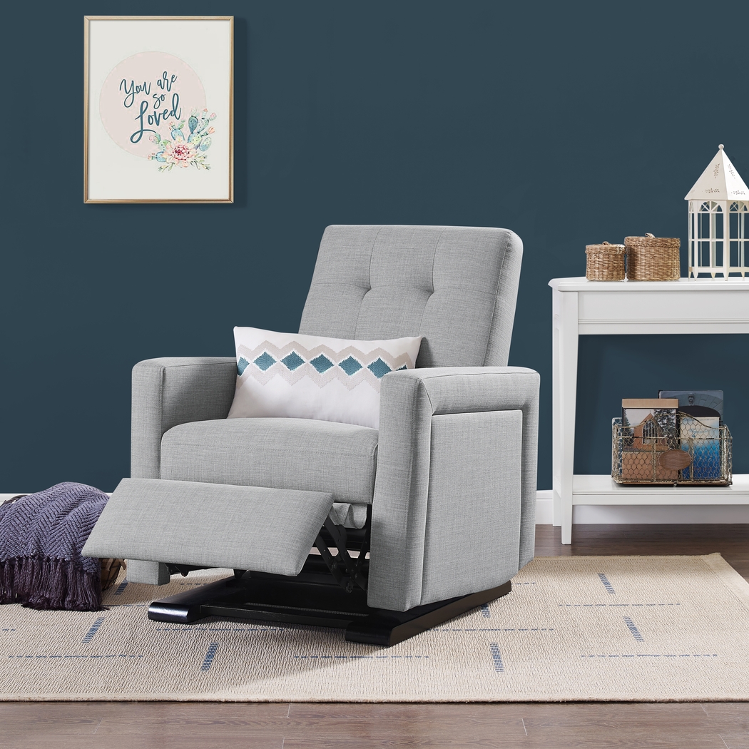 Nursery Colm Gray Glider Recliner - Thumbnail - Image 3