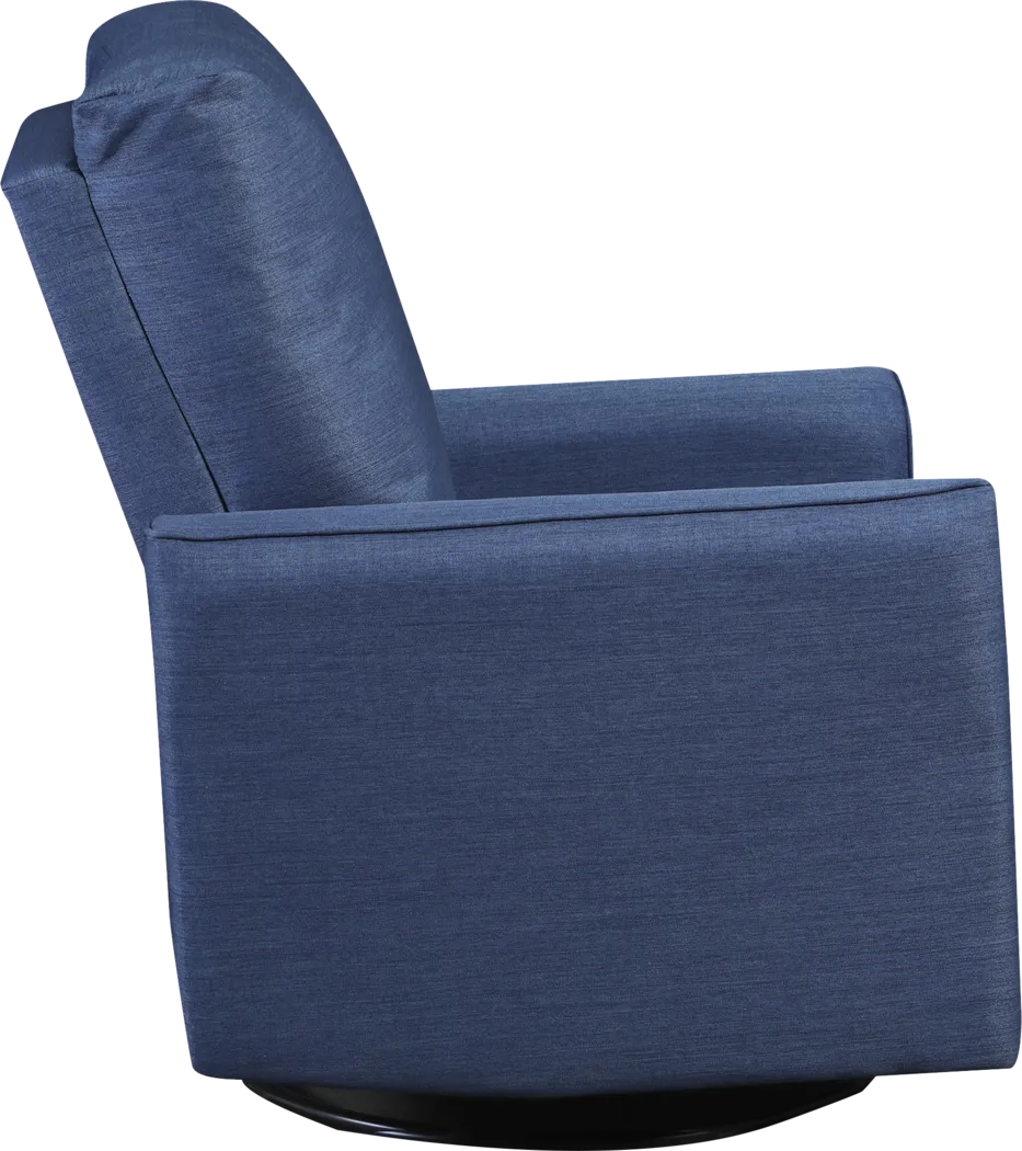Nursery Cosonee Blue Swivel Recliner - Thumbnail - Image 4