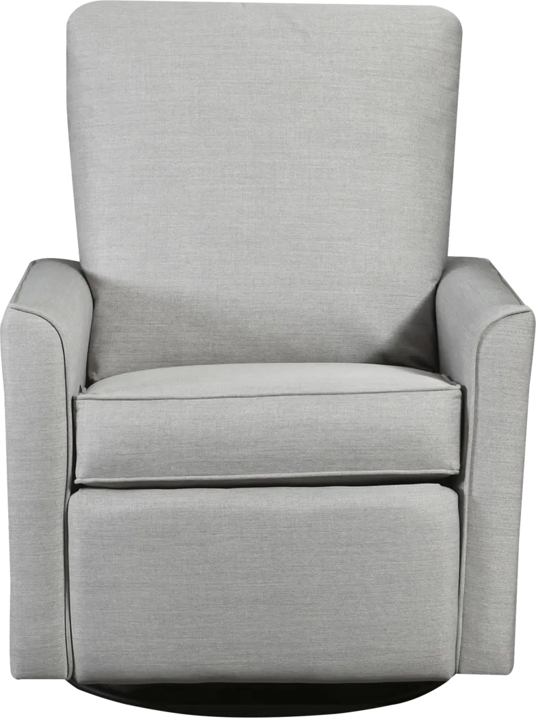 Nursery Cosonee Gray Swivel Recliner - Thumbnail - Image 2