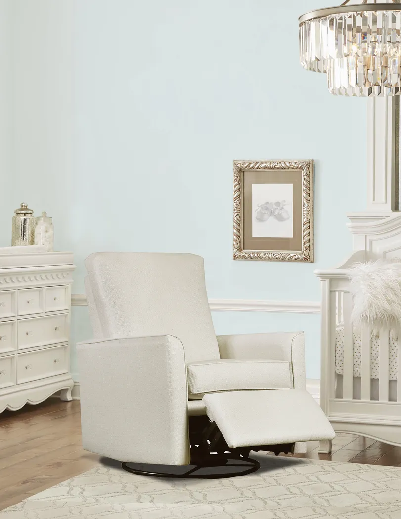 Nursery Cosonee Light Gray Swivel Recliner - Thumbnail - Image 2