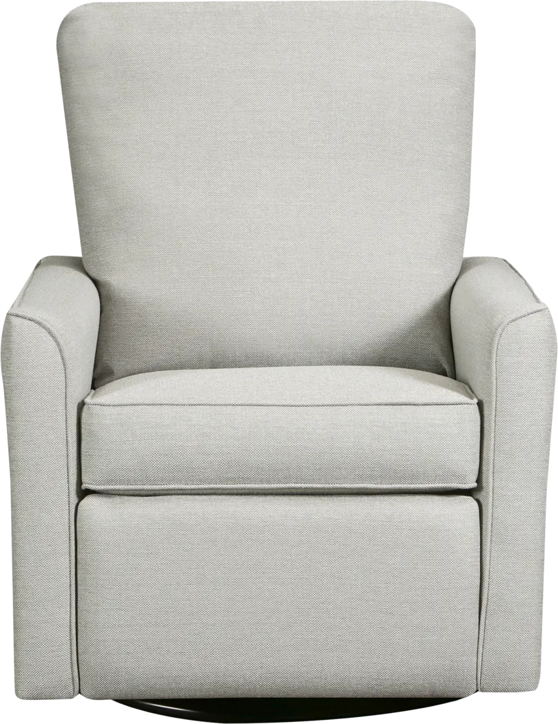 Nursery Cosonee Light Gray Swivel Recliner - Thumbnail - Image 3