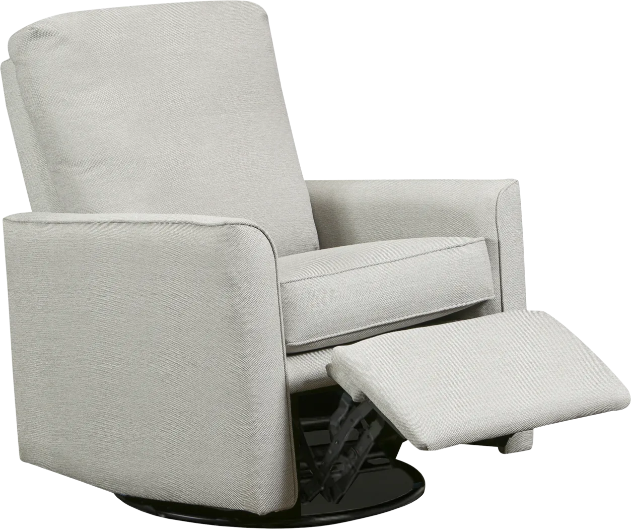 Nursery Cosonee Light Gray Swivel Recliner - Thumbnail - Image 5