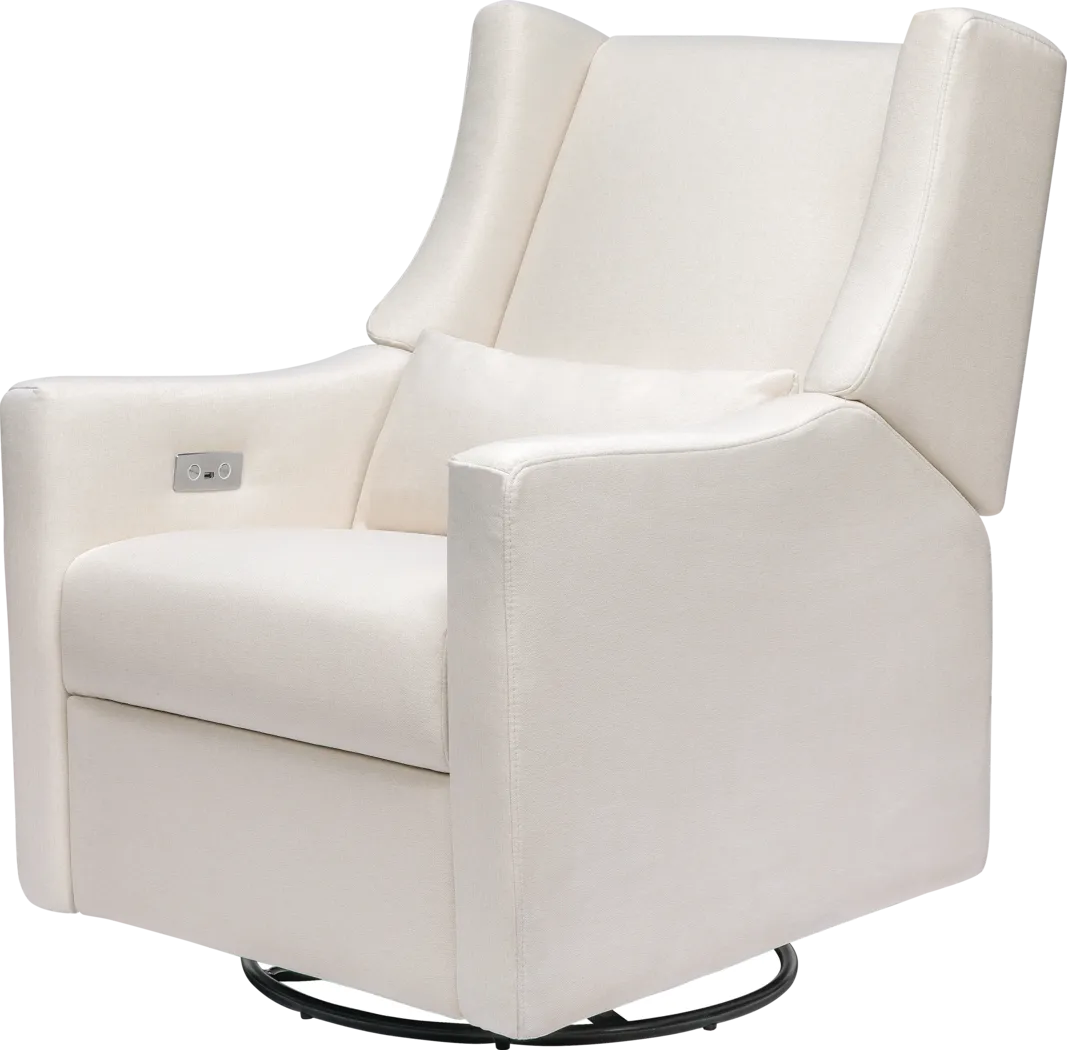 Nursery Cradle Song Cream Power Swivel Glider Recliner - Thumbnail - Image 1