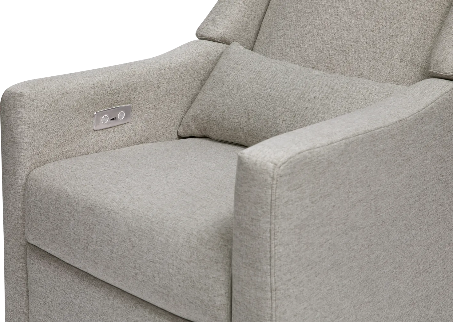 Nursery Cradle Song Gray Power Swivel Glider Recliner - Thumbnail - Image 6