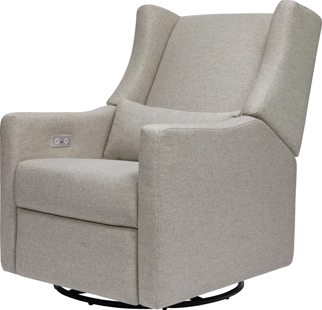 Nursery Cradle Song Gray Power Swivel Glider Recliner - Thumbnail - Image 1
