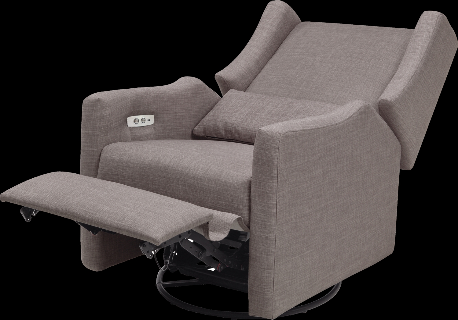 Nursery Cradle Song Gray Swivel Glider Recliner - Thumbnail - Image 5