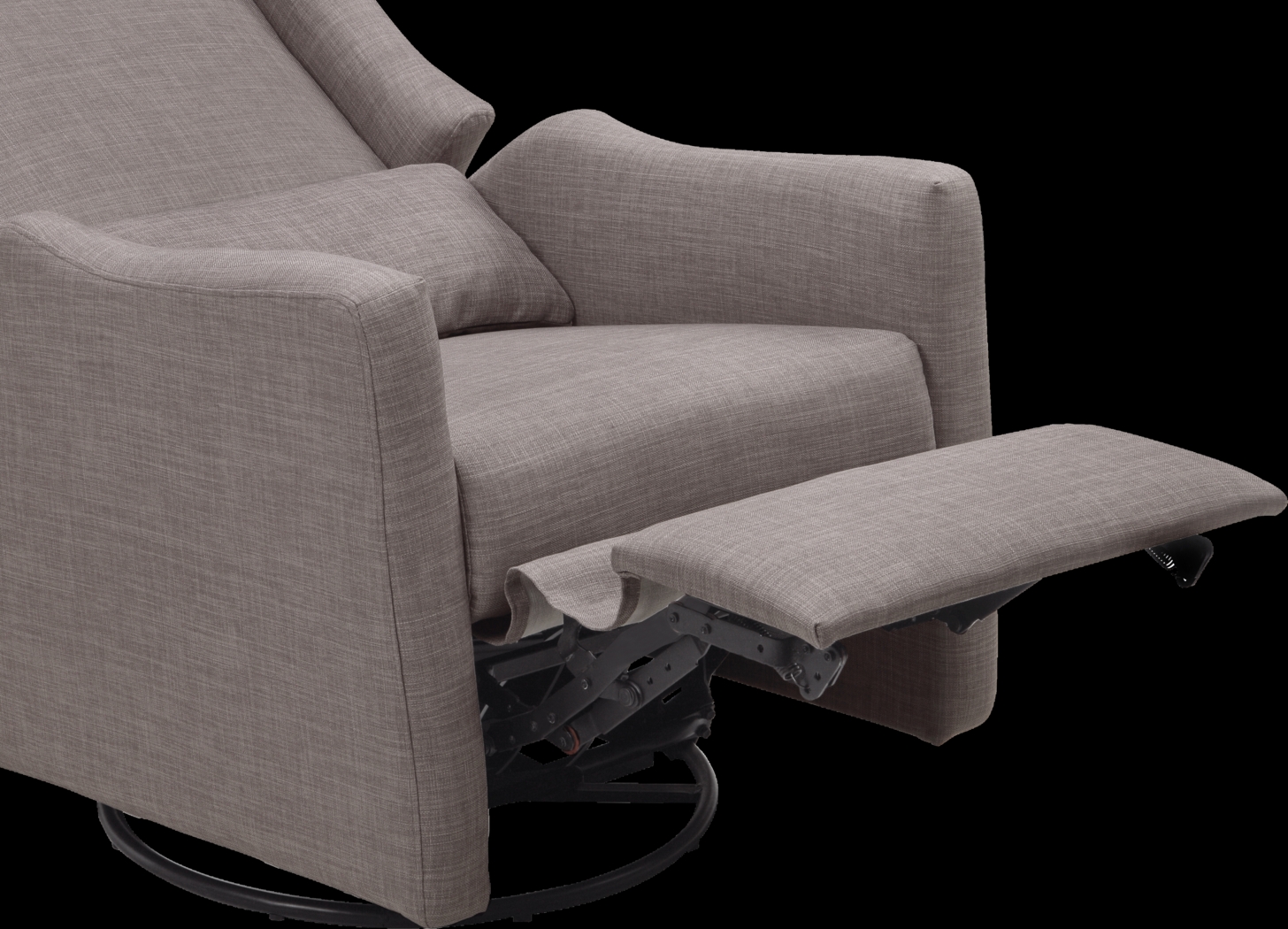 Nursery Cradle Song Gray Swivel Glider Recliner - Thumbnail - Image 7