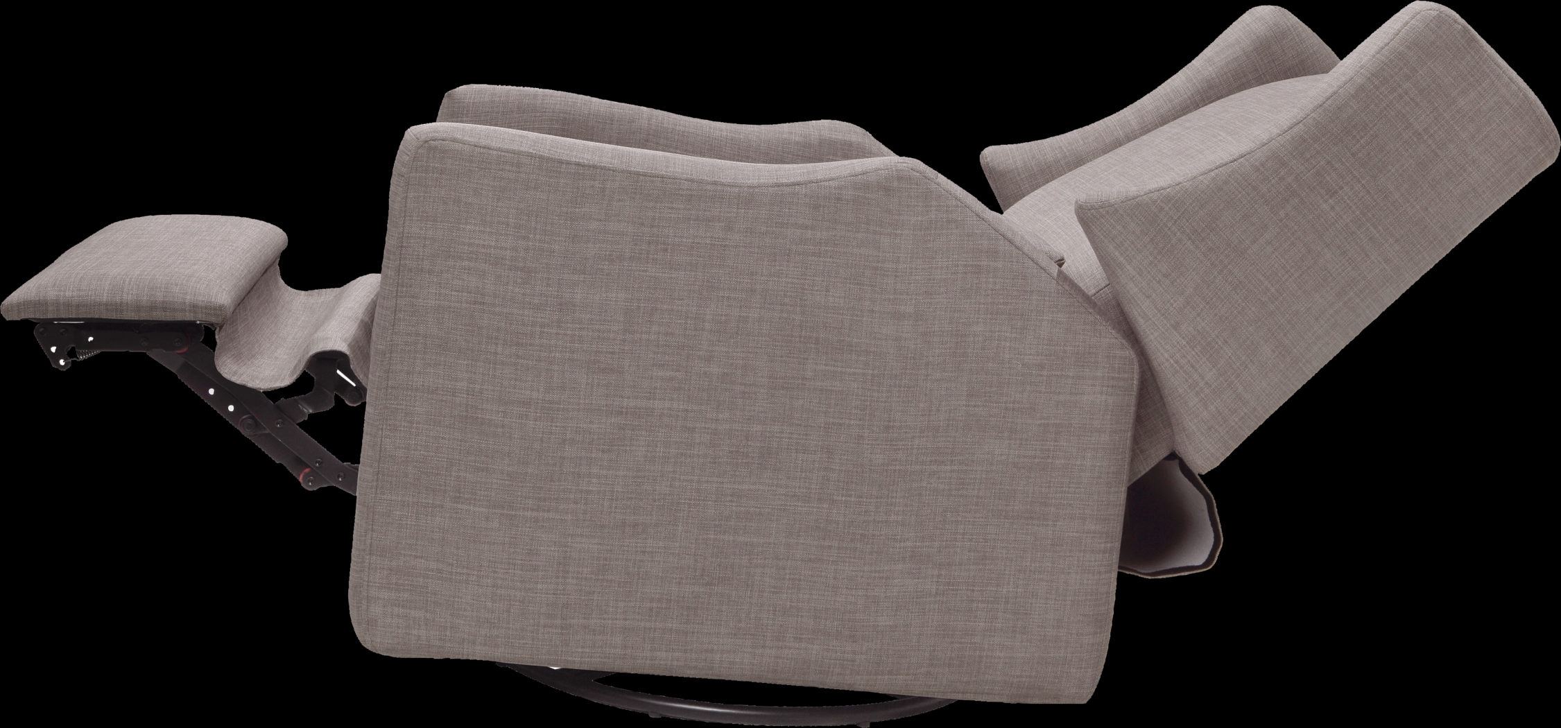 Nursery Cradle Song Gray Swivel Glider Recliner - Thumbnail - Image 8