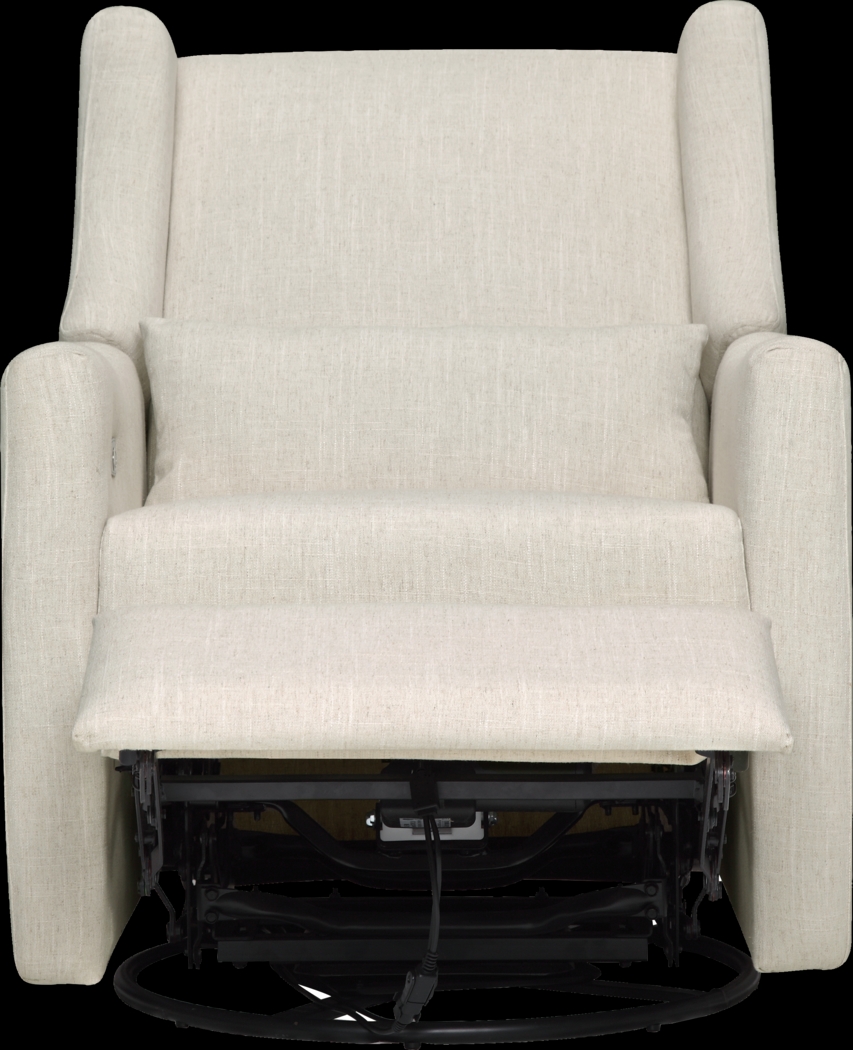 Nursery Cradle Song White Swivel Glider Recliner - Thumbnail - Image 12