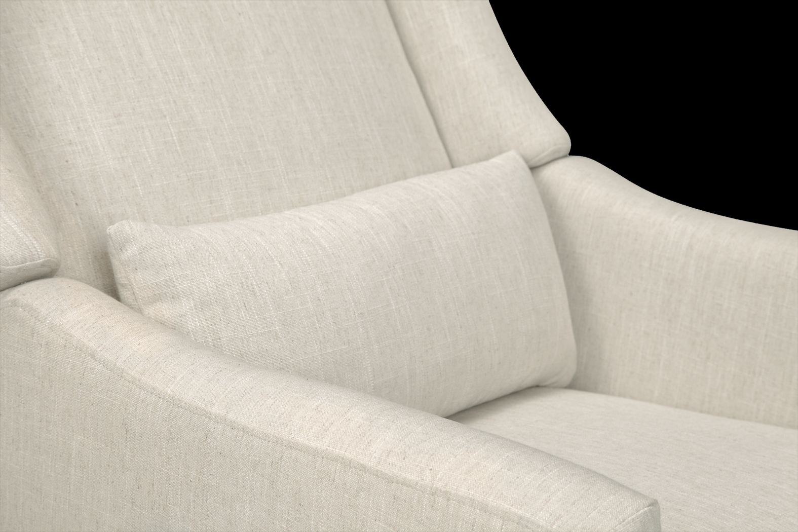 Nursery Cradle Song White Swivel Glider Recliner - Thumbnail - Image 9