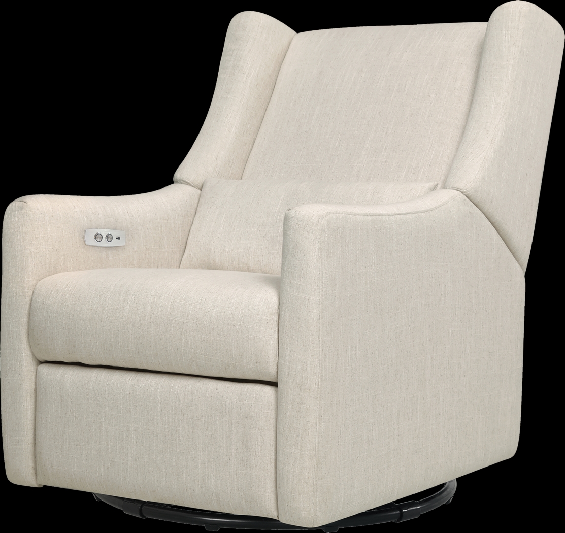 Nursery Cradle Song White Swivel Glider Recliner - Thumbnail - Image 1