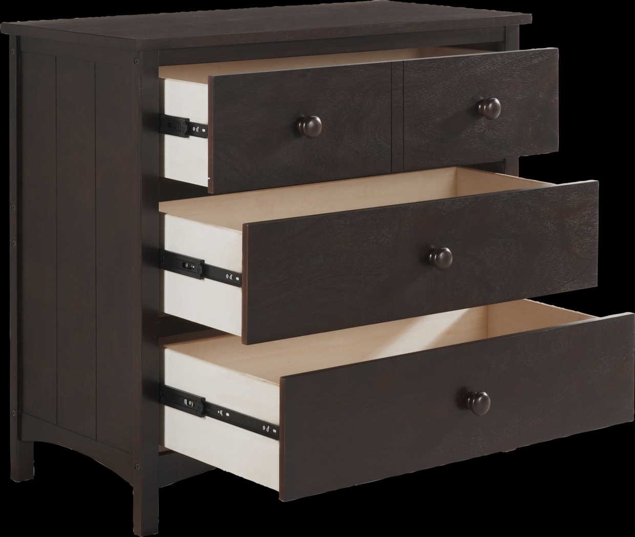 Nursery Dakson Espresso 3 Drawer Dresser - Thumbnail - Image 2