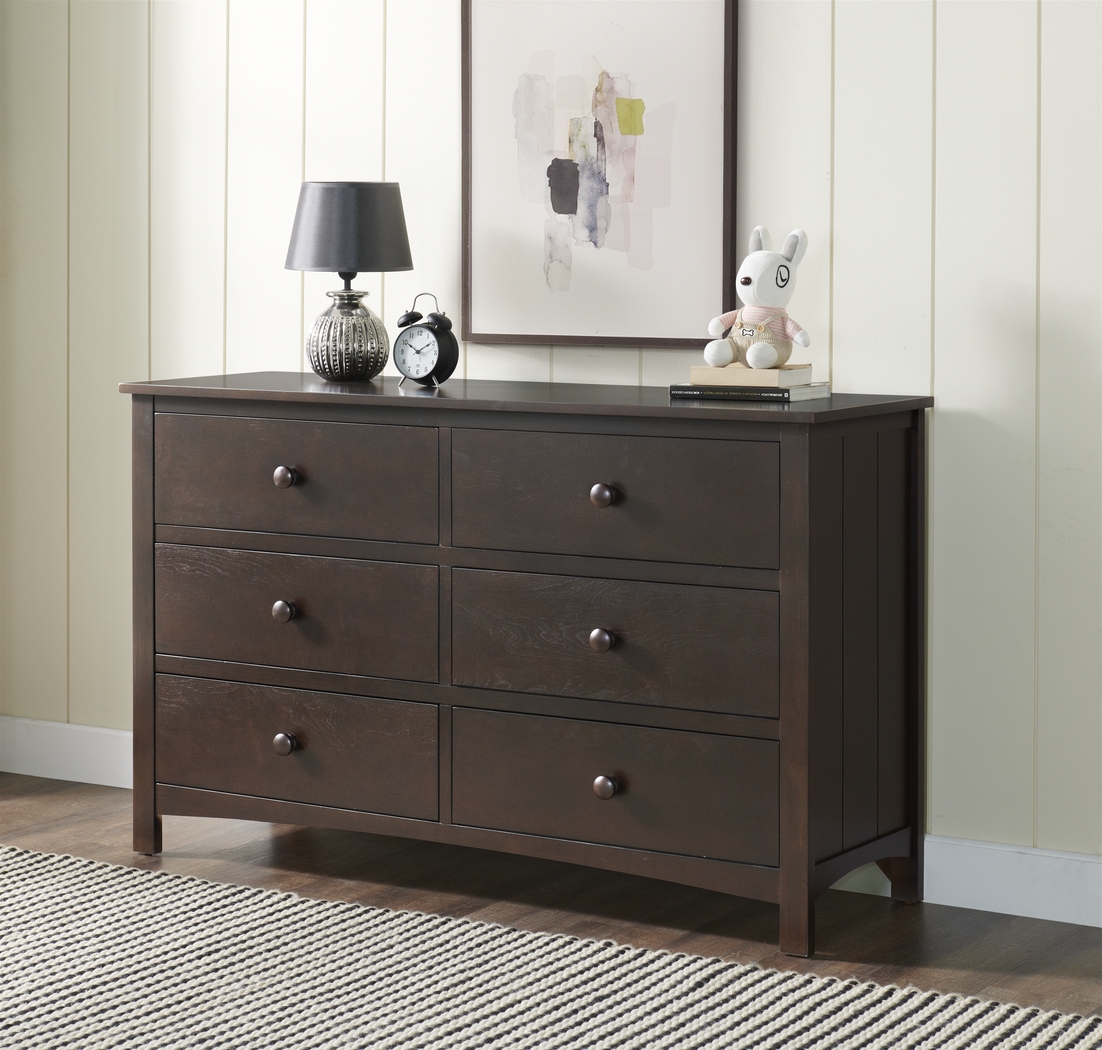 Nursery Dakson Espresso 6 Drawer Dresser - Thumbnail - Image 2