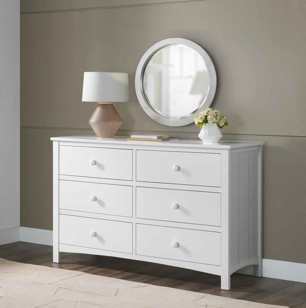 Nursery Dakson White 6 Drawer Dresser - Thumbnail - Image 2