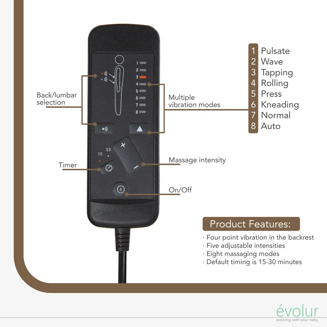 Nursery Daloair Light Gray Swivel Glider - Thumbnail - Image 5