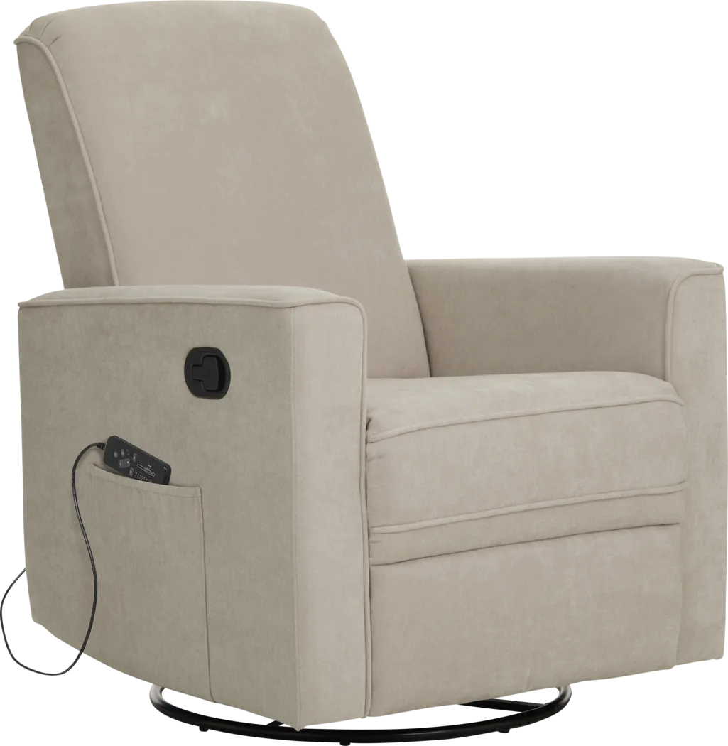 Nursery Daloair Light Gray Swivel Glider - Thumbnail - Image 1