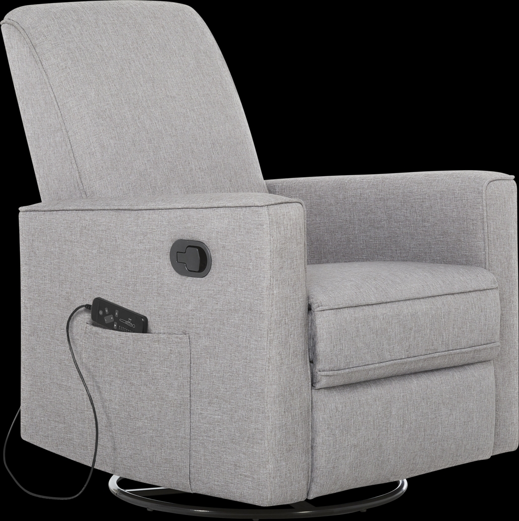 Nursery Daloair Light Gray Swivel Glider - Thumbnail - Image 1