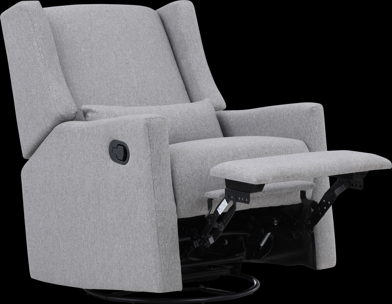 Nursery Deveron Gray Swivel Glider Recliner - Thumbnail - Image 2