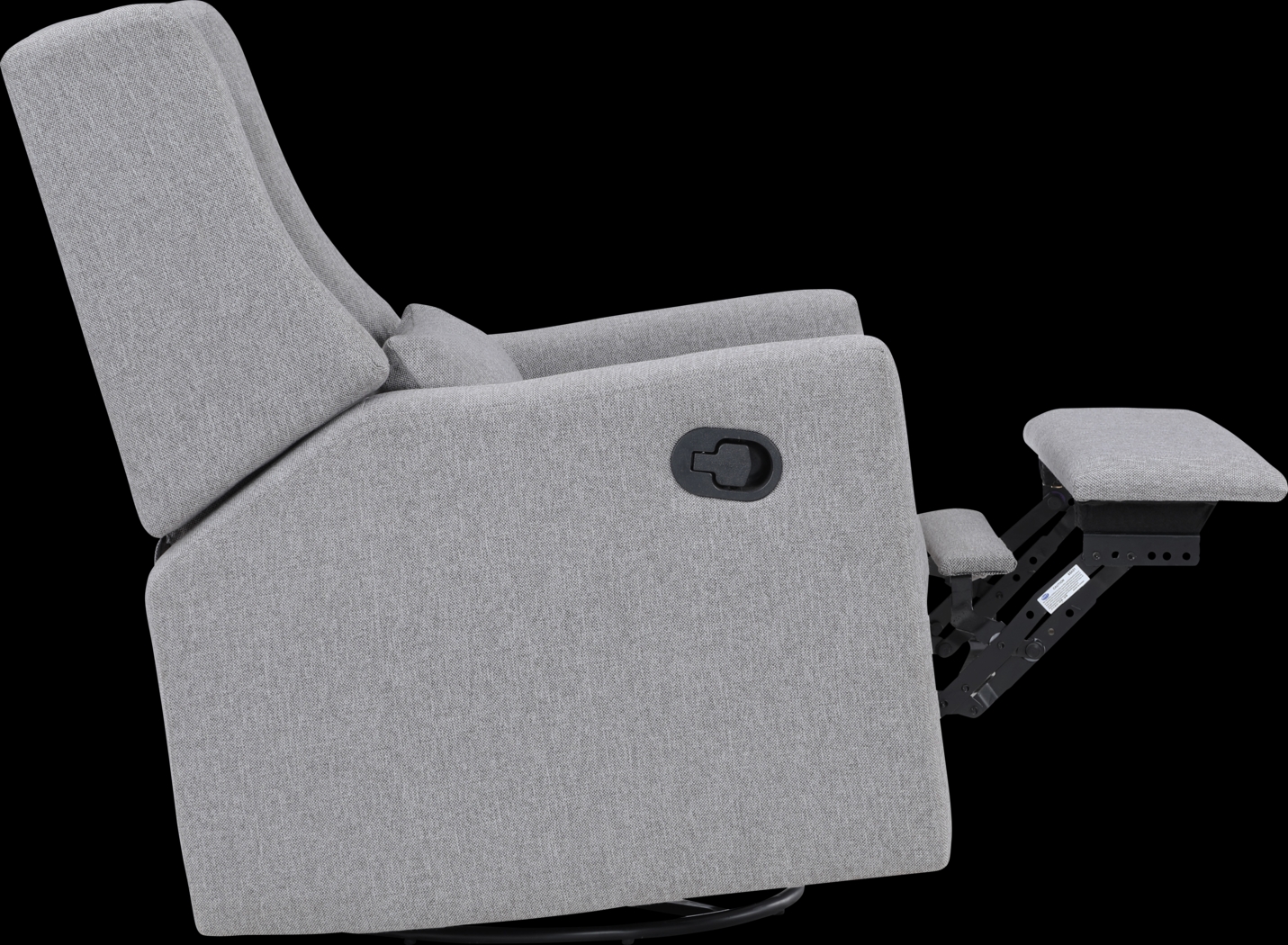 Nursery Deveron Gray Swivel Glider Recliner - Thumbnail - Image 3