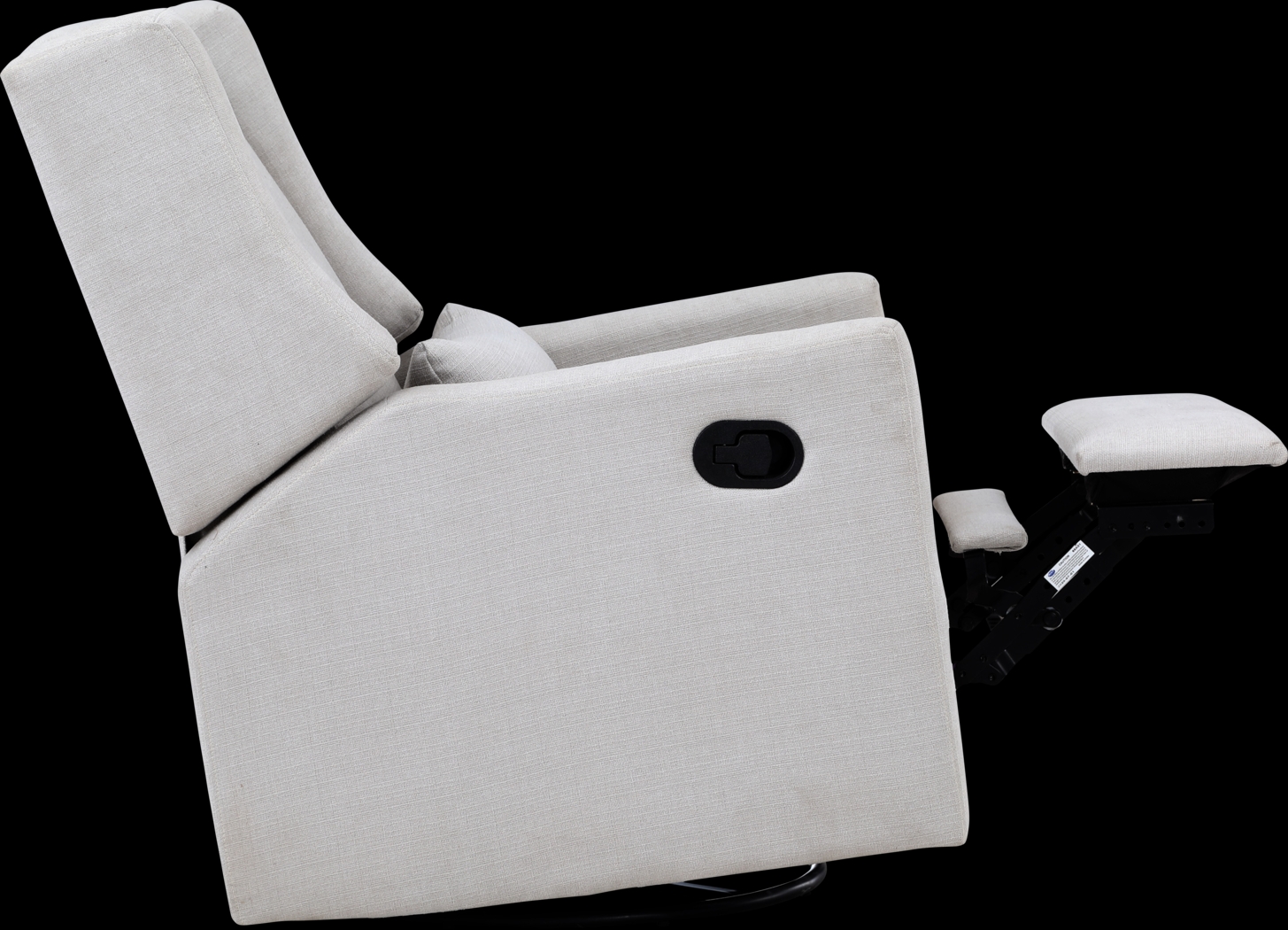 Nursery Deveron Light Gray Swivel Glider Recliner - Thumbnail - Image 3