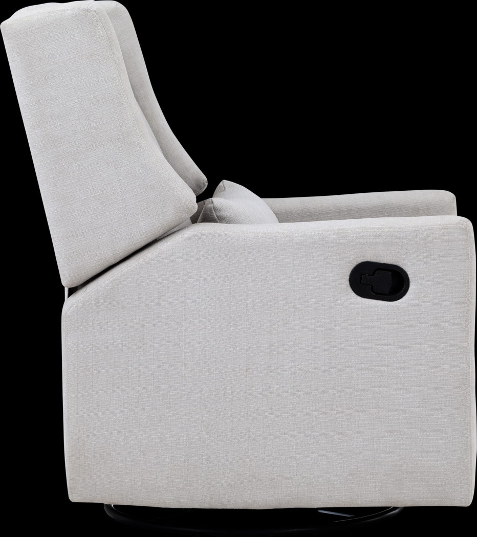 Nursery Deveron Light Gray Swivel Glider Recliner - Thumbnail - Image 4