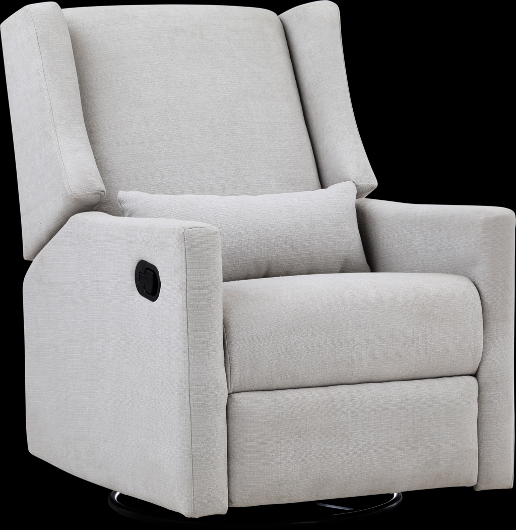 Nursery Deveron Light Gray Swivel Glider Recliner - Thumbnail - Image 1