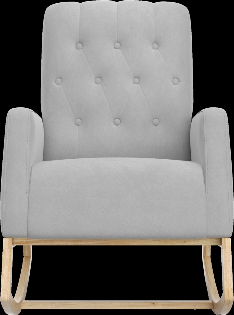 Nursery Doreni Gray Rocker - Thumbnail - Image 3