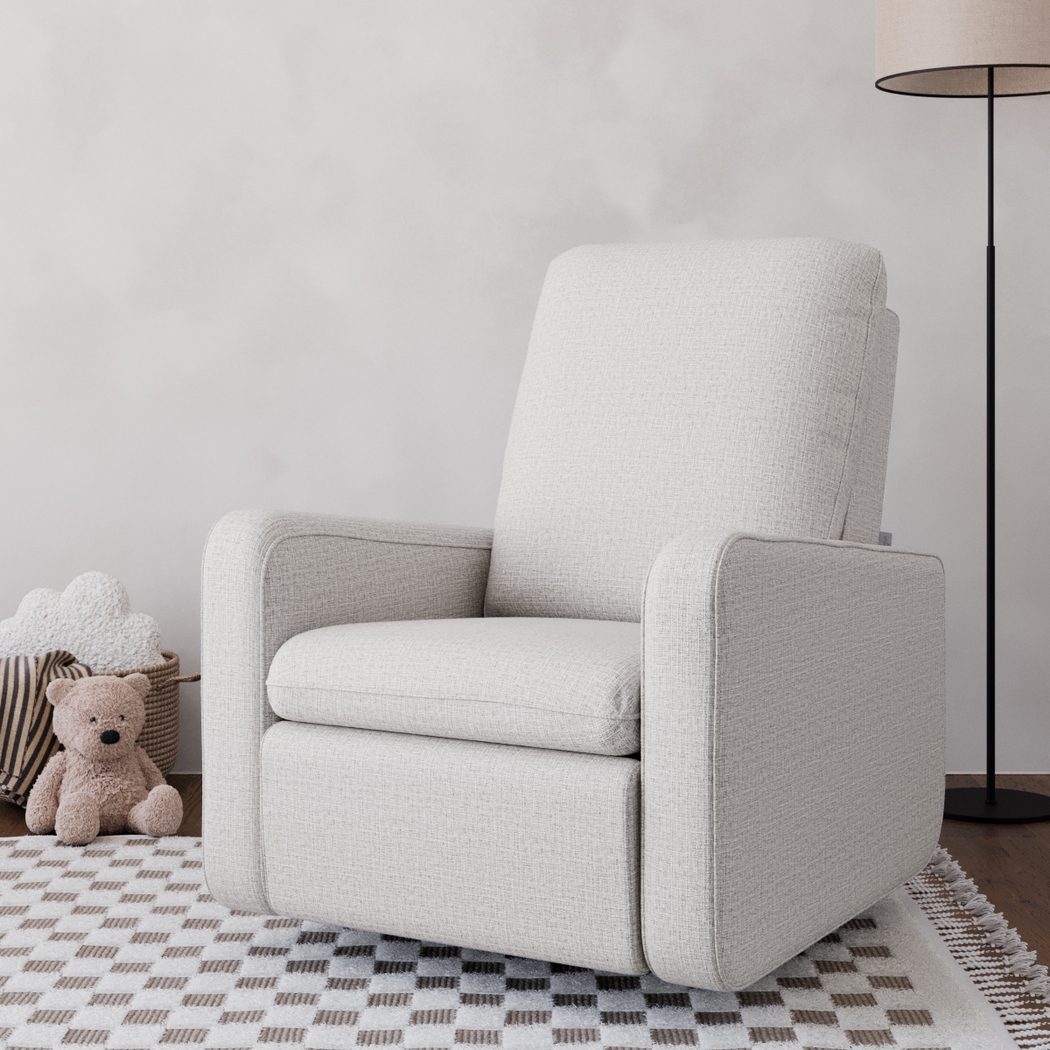 Nursery Elysiu Gray Swivel Glider - Thumbnail - Image 2