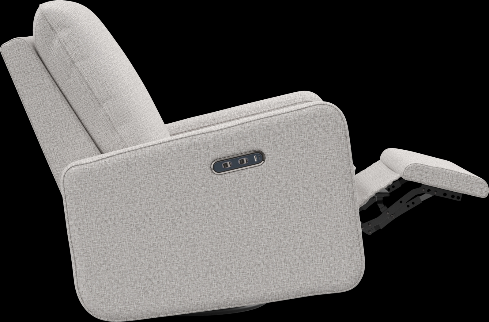 Nursery Elysiu Gray Swivel Glider - Thumbnail - Image 8