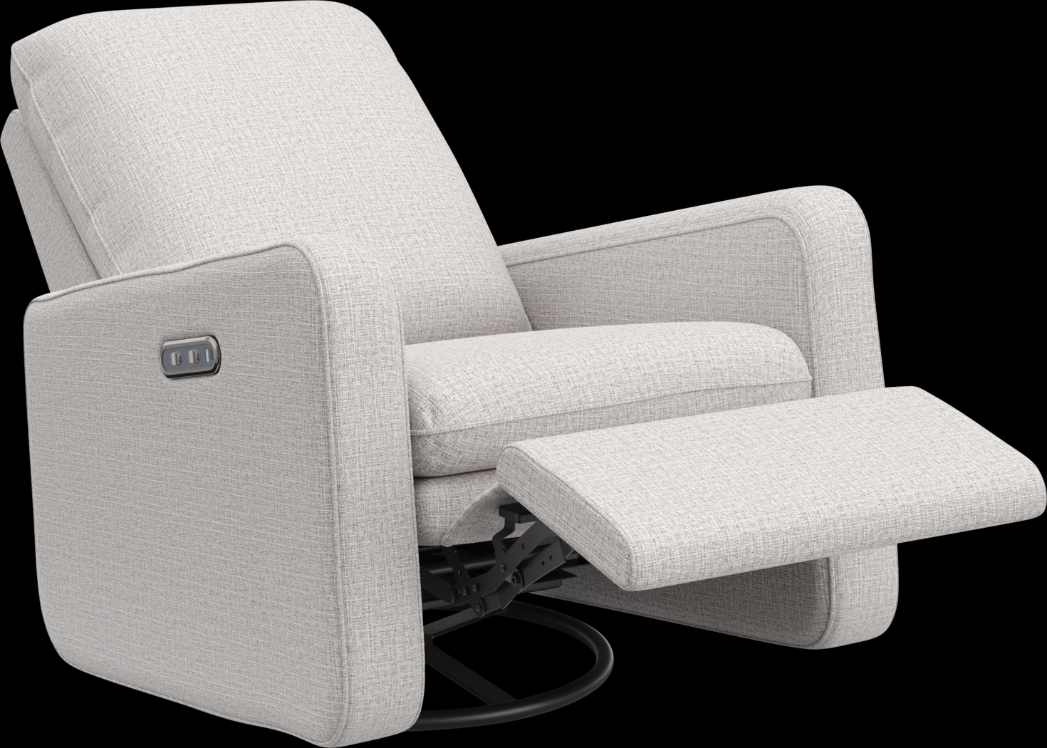 Nursery Elysiu Gray Swivel Glider - Thumbnail - Image 9