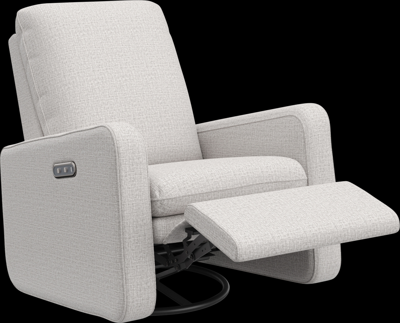 Nursery Elysiu Gray Swivel Glider - Thumbnail - Image 6