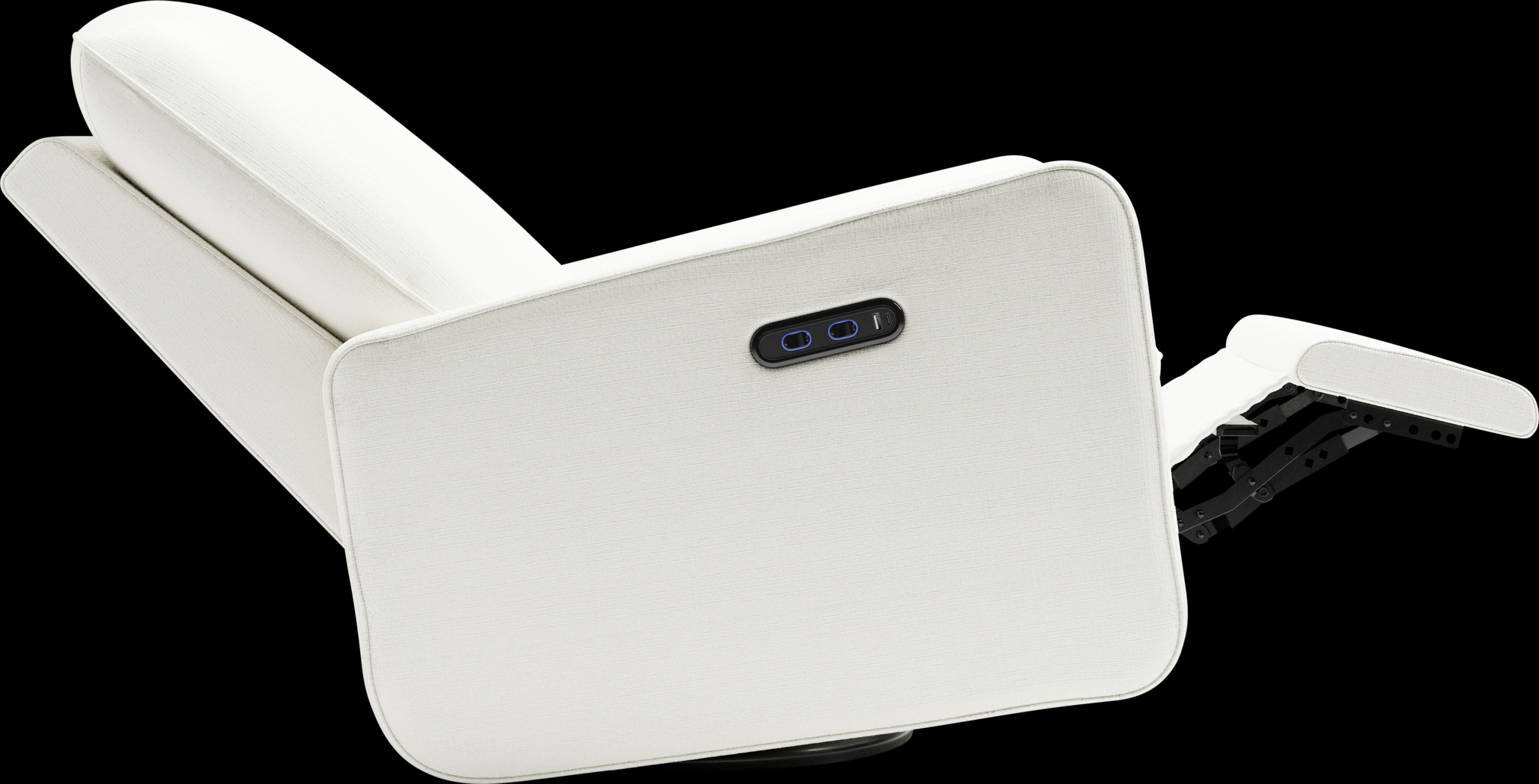 Nursery Elysiu Ivory Swivel Glider - Thumbnail - Image 7