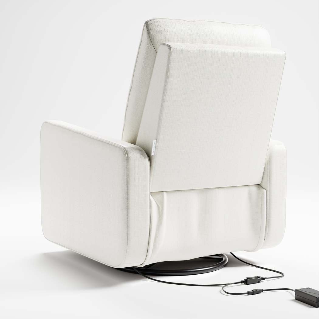 Nursery Elysiu Ivory Swivel Glider - Thumbnail - Image 8
