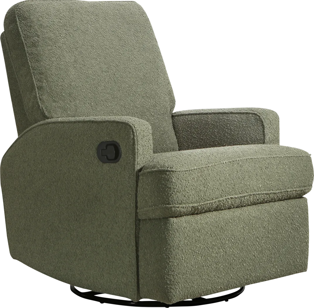 Nursery Esnyx Green Swivel Recliner - Thumbnail - Image 1