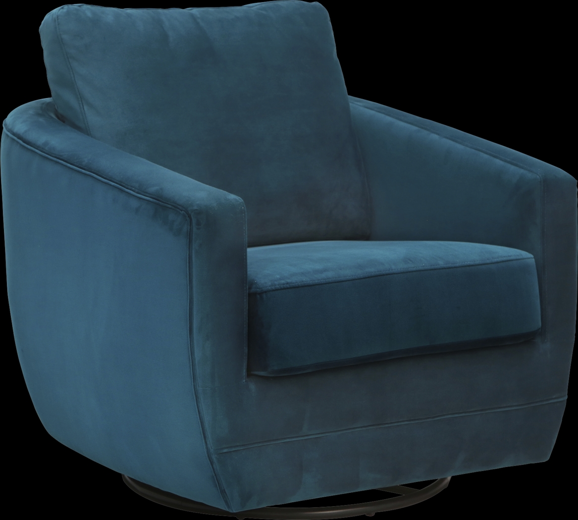 Nursery Eufemia Teal Swivel Glider - Thumbnail - Image 1