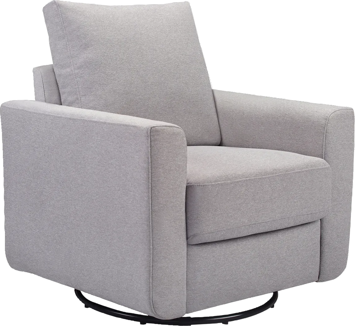 Nursery Harmony Fields Gray Swivel Glider - Thumbnail - Image 1