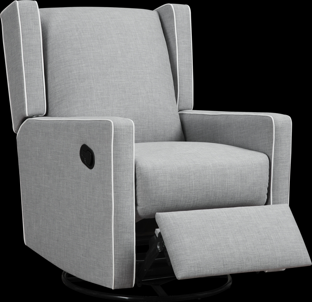 Nursery Innis Gray Swivel Glider Recliner - Thumbnail - Image 2