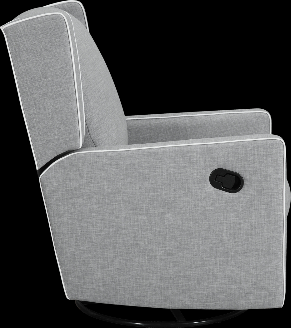 Nursery Innis Gray Swivel Glider Recliner - Thumbnail - Image 3