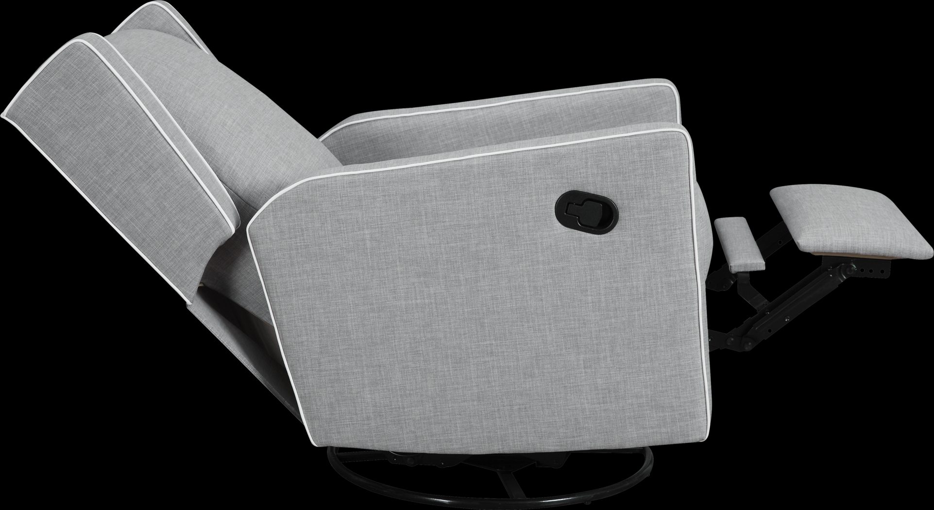 Nursery Innis Gray Swivel Glider Recliner - Thumbnail - Image 4