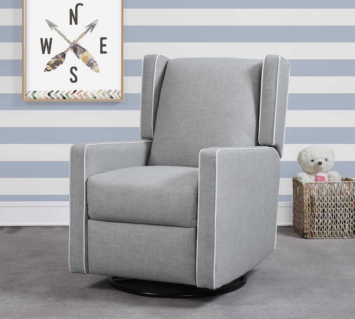 Nursery Innis Gray Swivel Glider Recliner - Thumbnail - Image 5