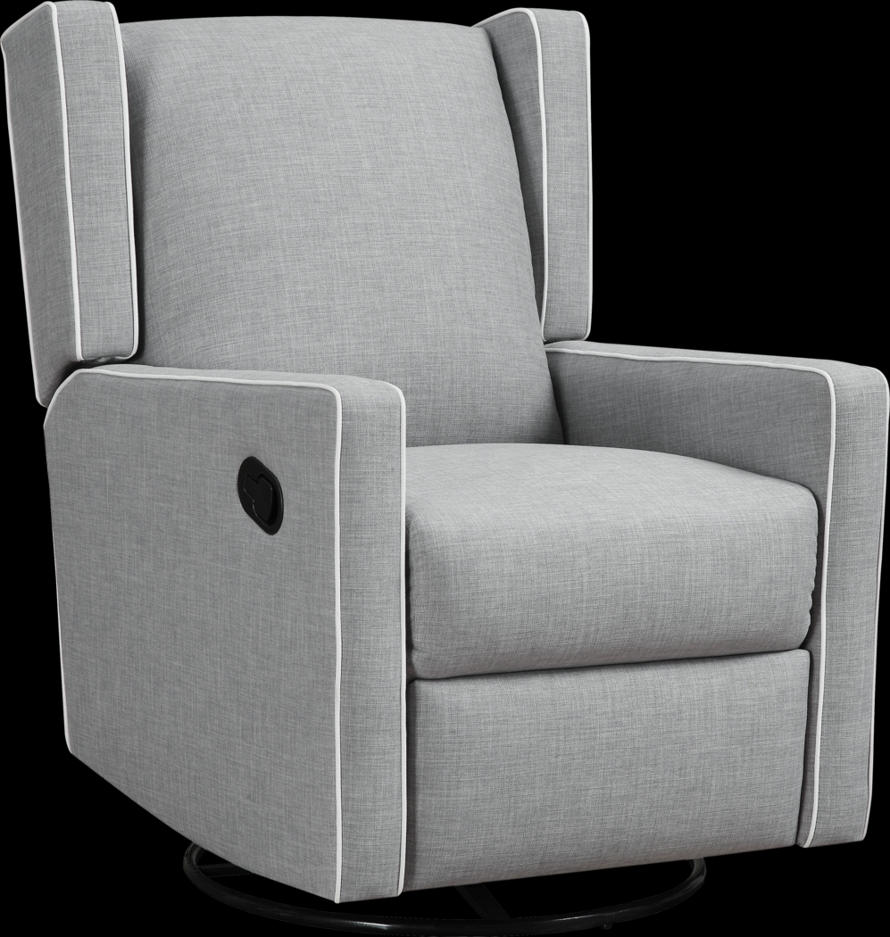 Nursery Innis Gray Swivel Glider Recliner - Thumbnail - Image 1