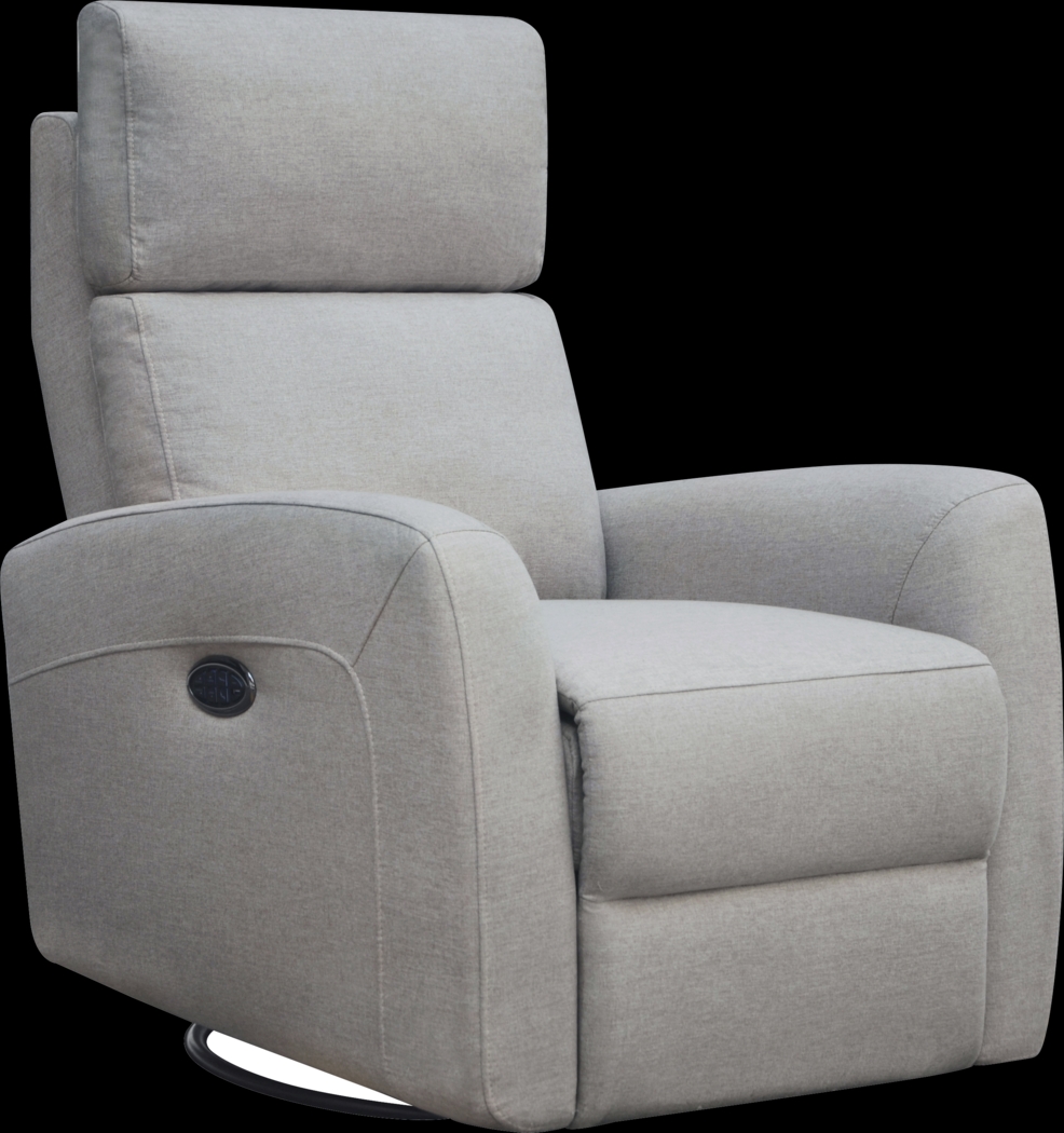 Nursery Kesden Pewter Triple Power Swivel Glider Recliner - Thumbnail - Image 1