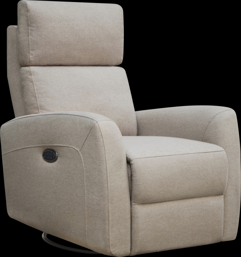 Nursery Kesden Sandstone Triple Power Swivel Glider Recliner - Thumbnail - Image 1