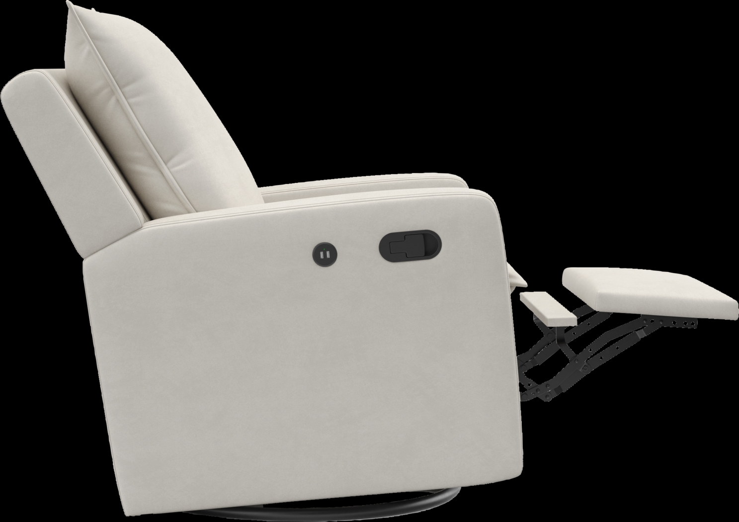 Nursery Kippar Ivory Swivel Glider Recliner - Thumbnail - Image 7