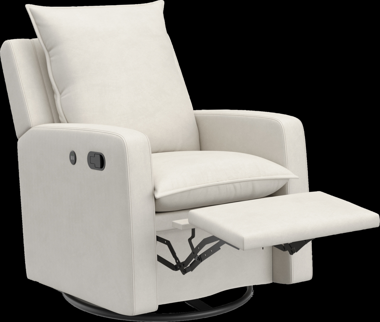 Nursery Kippar Ivory Swivel Glider Recliner - Thumbnail - Image 9