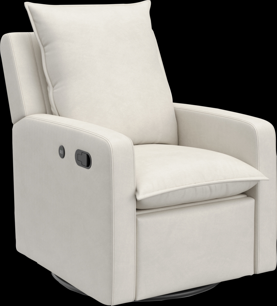 Nursery Kippar Ivory Swivel Glider Recliner - Thumbnail - Image 1