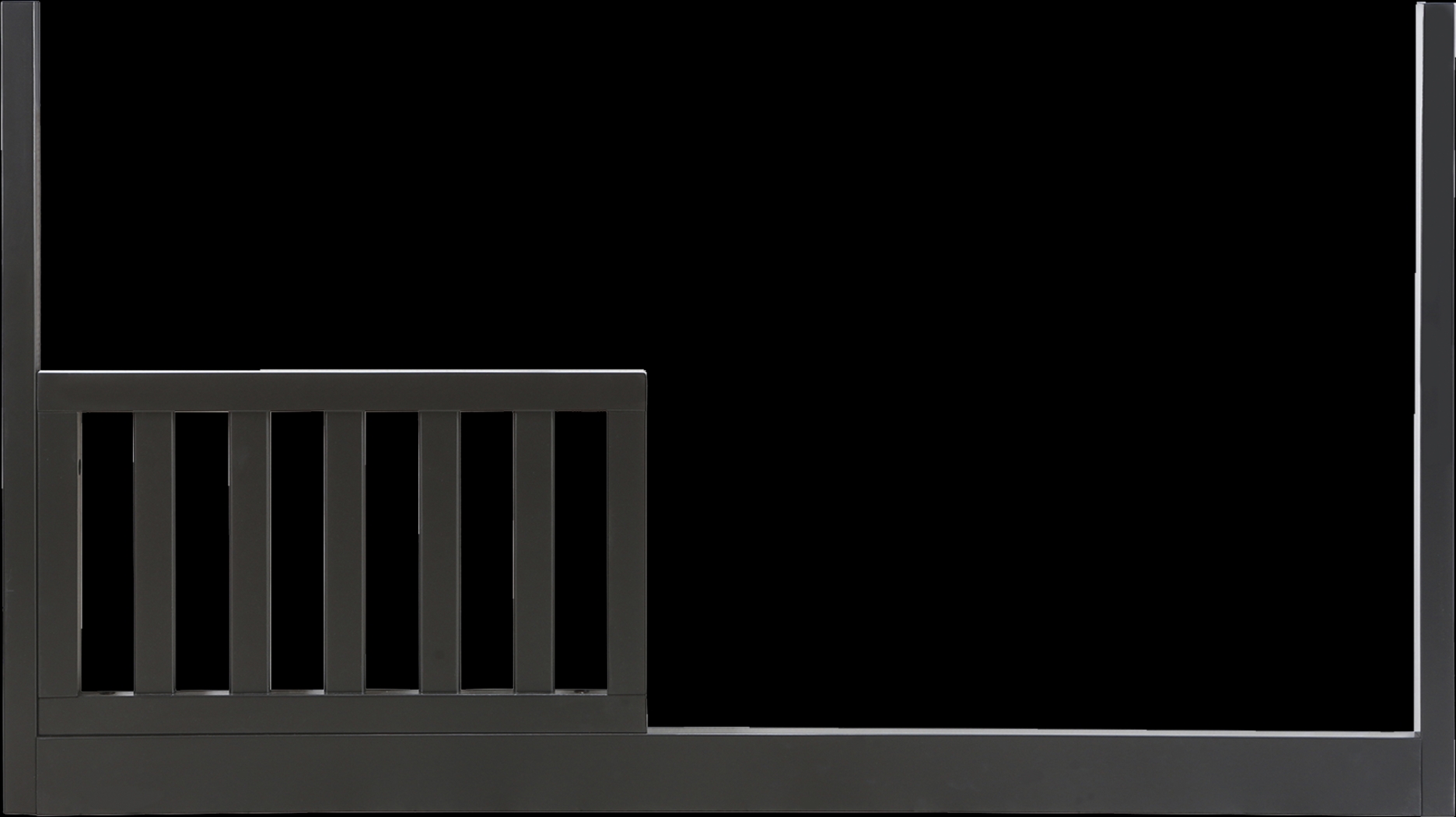 Nursery Kloe Black Toddler Rail - Thumbnail - Image 1