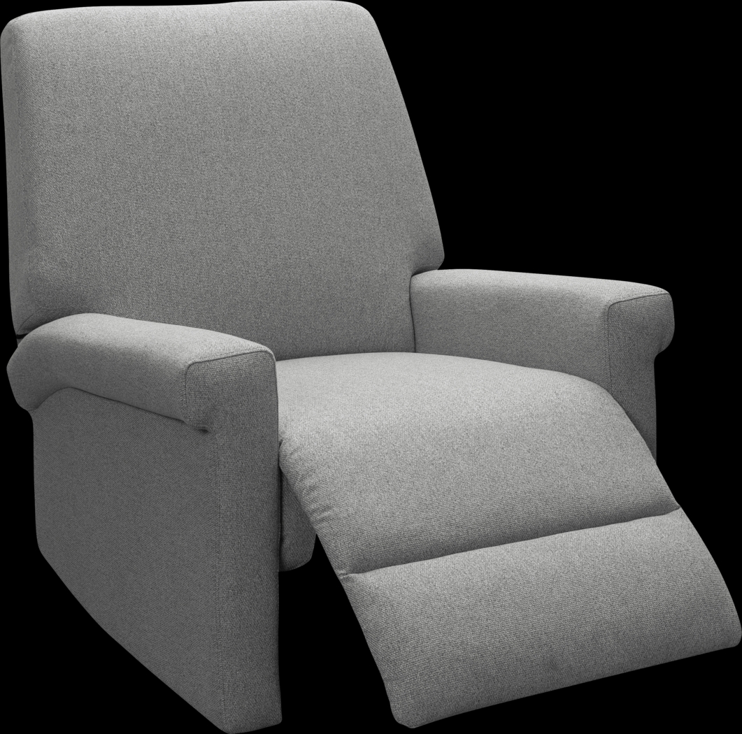 Nursery Lyrical Lullaby Gray Swivel Rocker Recliner - Thumbnail - Image 1