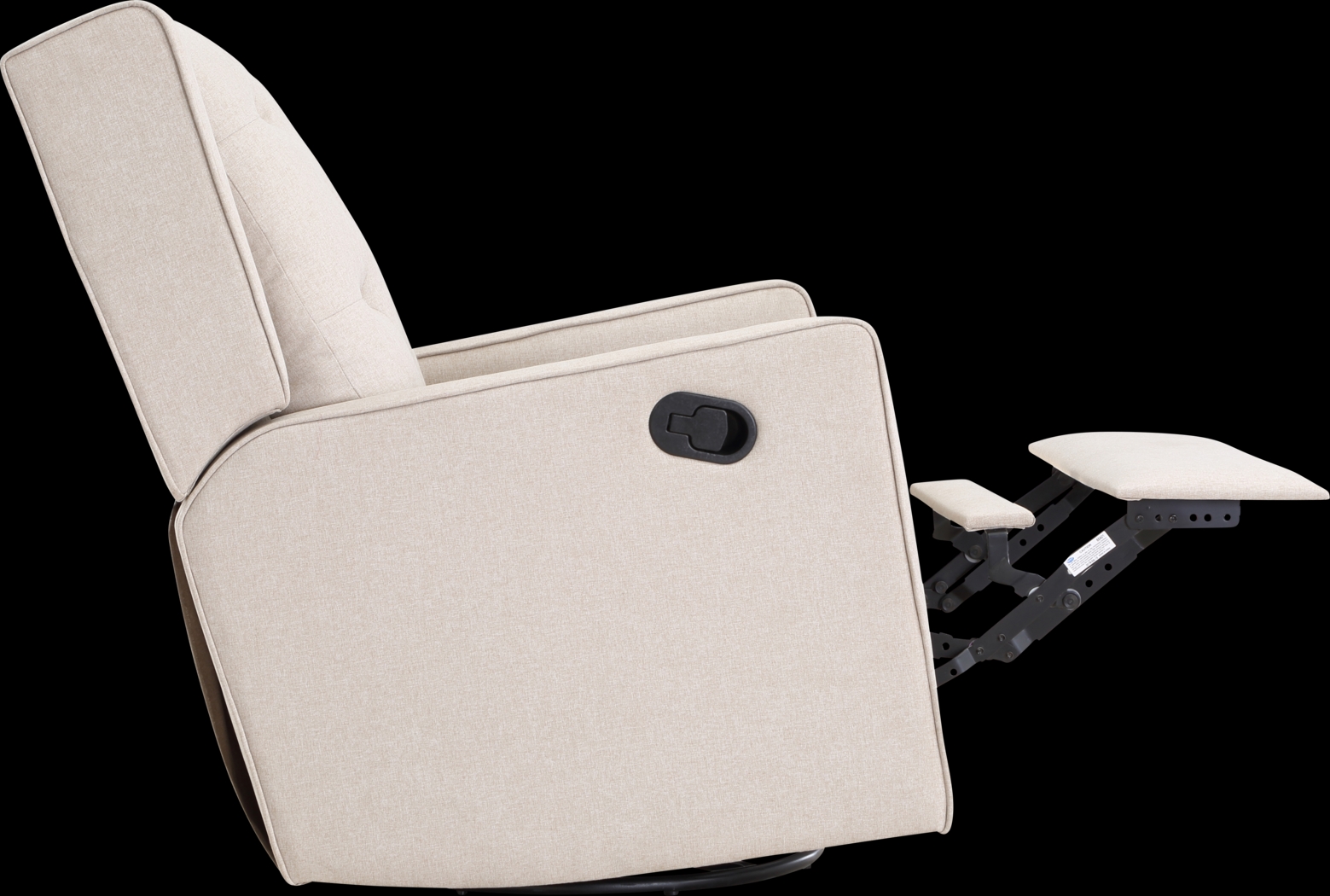 Nursery Sheadon Creamy Latte Swivel Glider Recliner - Thumbnail - Image 2