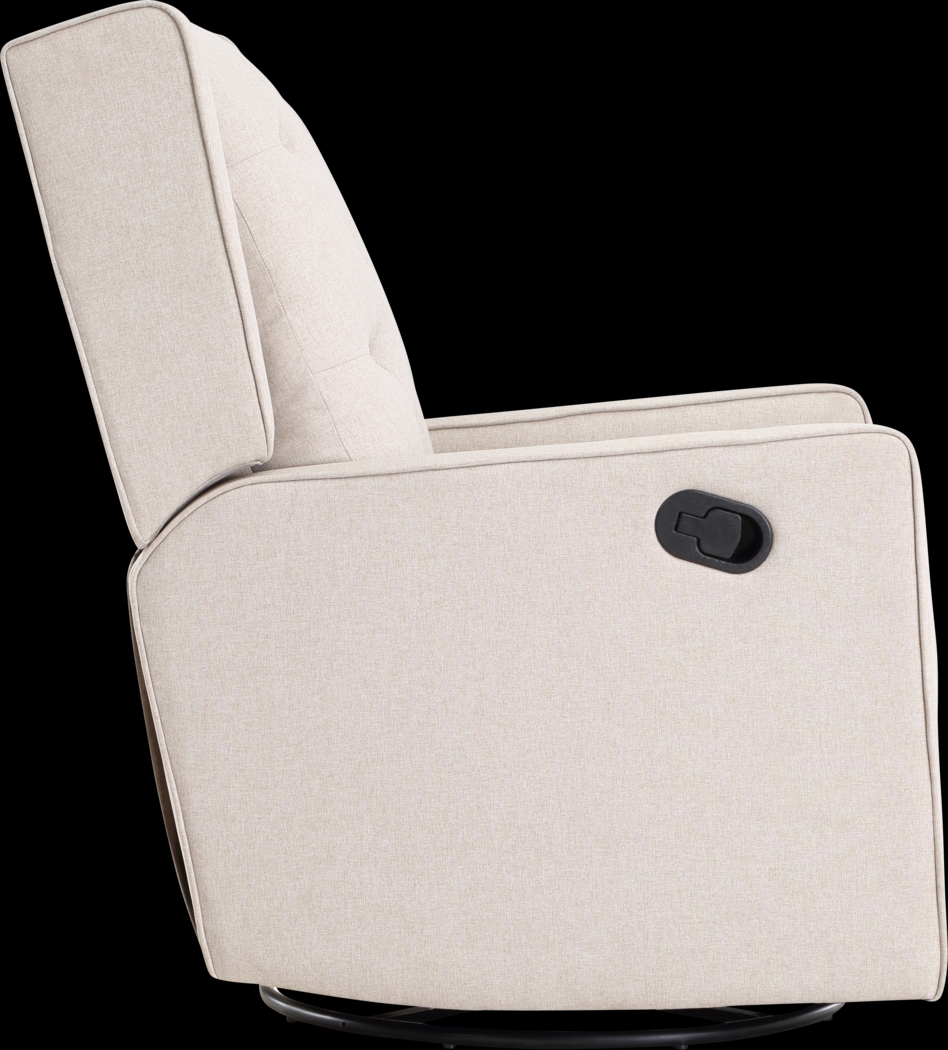 Nursery Sheadon Creamy Latte Swivel Glider Recliner - Thumbnail - Image 3
